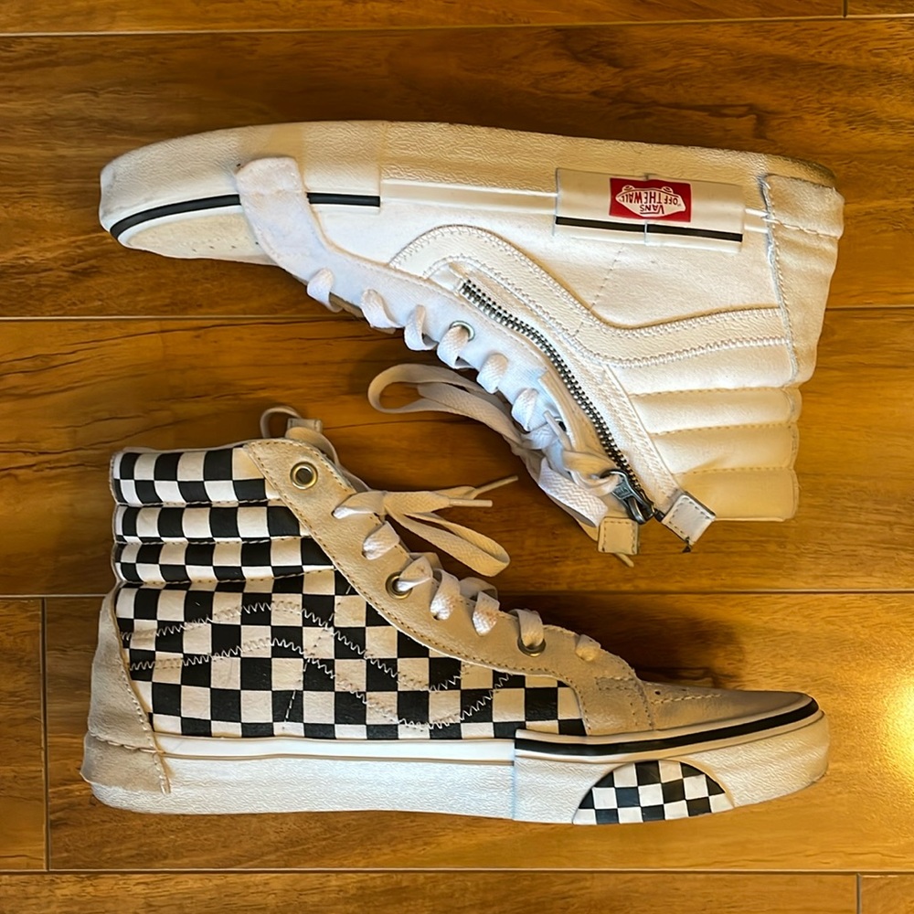 Vans SK8-Hi Reissue Shoes Mens size 9.5 in White